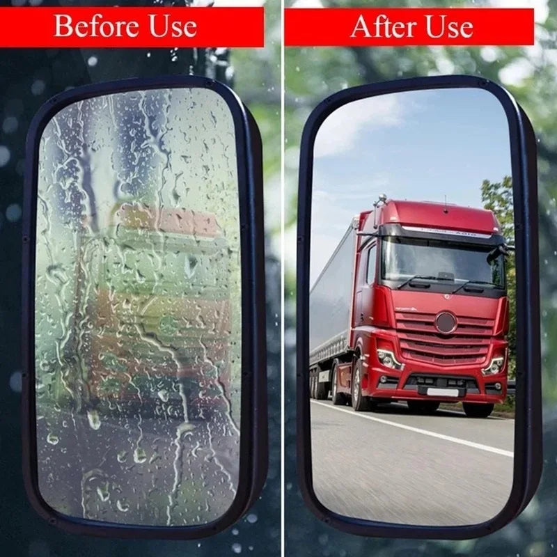 Rainproof Rearview Mirror Film - Anti-Fog, Waterproof Window Stickers for Car and Truck Glass - Safe Driving in Rain