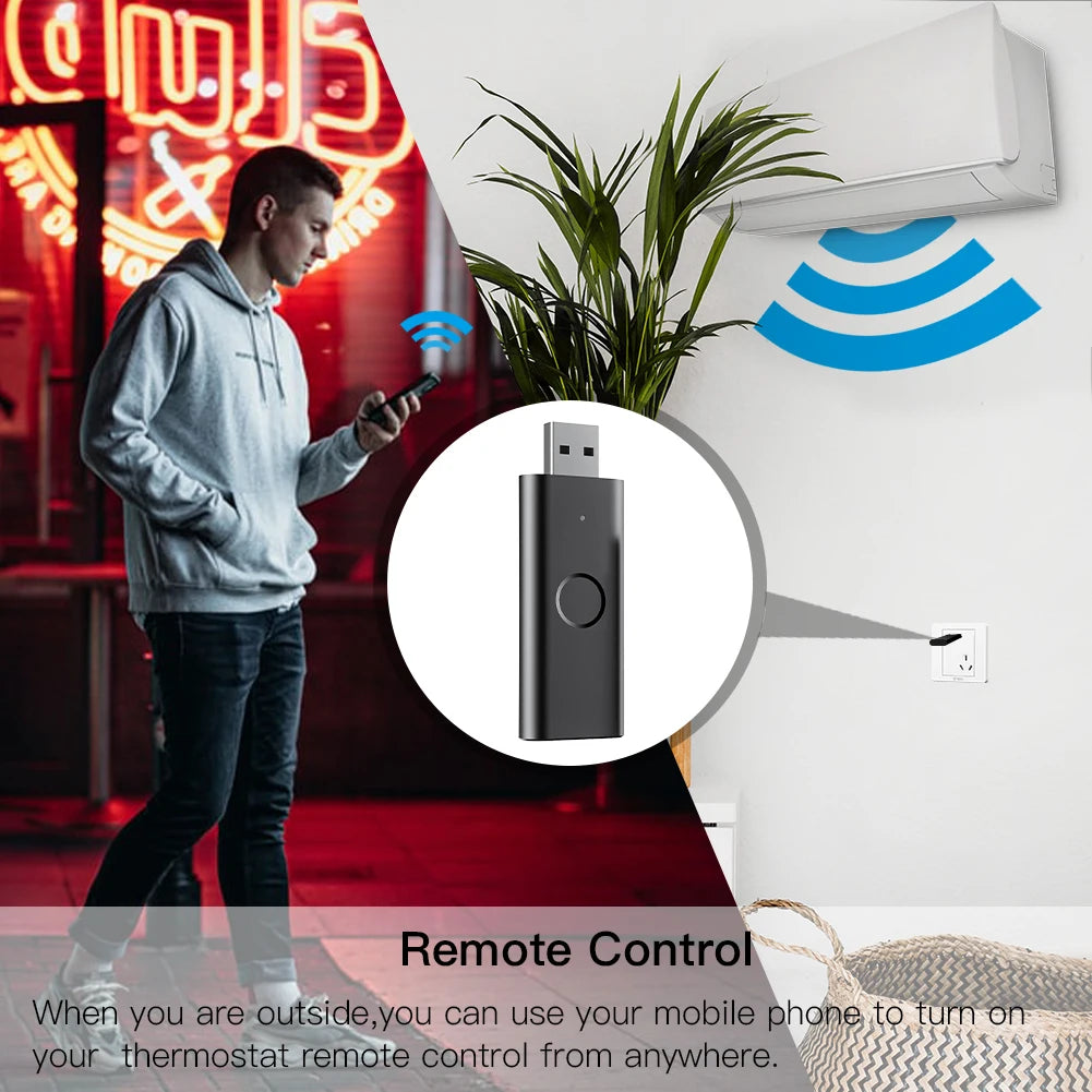 Wifi IR RF Remote Control Universal Go Wireless USB Infrared For TV DVD Fan Tuya Smart Life Alexa Google Home Automation Moes