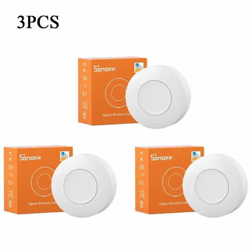 SONOFF SNZB-01P Smart Scene Button – Zigbee wireless button for eWeLink app, Alexa, and Home Assistant.