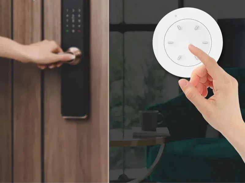 Tuya ZigBee Smart Rotating Knob Switch - DIY Wireless Scene Control, Dimmer Switch for Home Automation, Linkage Remote for Appliances