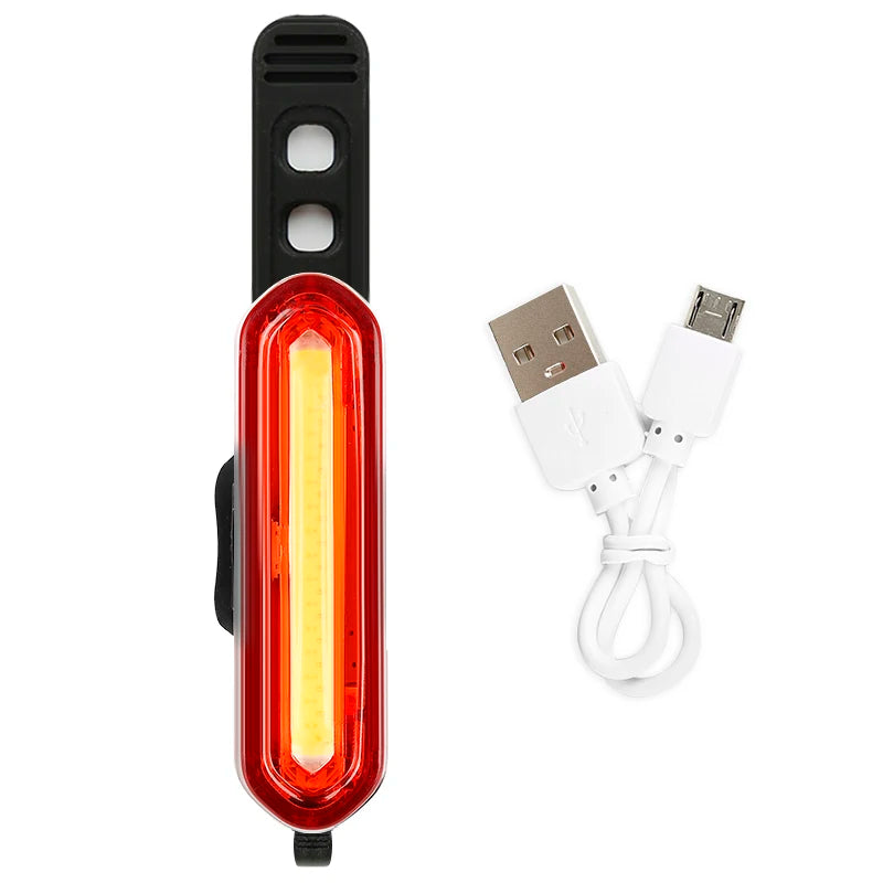 USB Rechargeable LED Bike Tail Light - Ultra Bright Night Cycling Warning Light for Mountain & Road Bikes