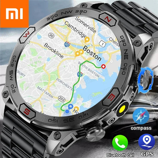 Xiaomi Outdoor Military GPS Smartwatch for Men | AMOLED Screen, Heart Rate, Blood Pressure, Bluetooth Calls, Waterproof Smart Watch