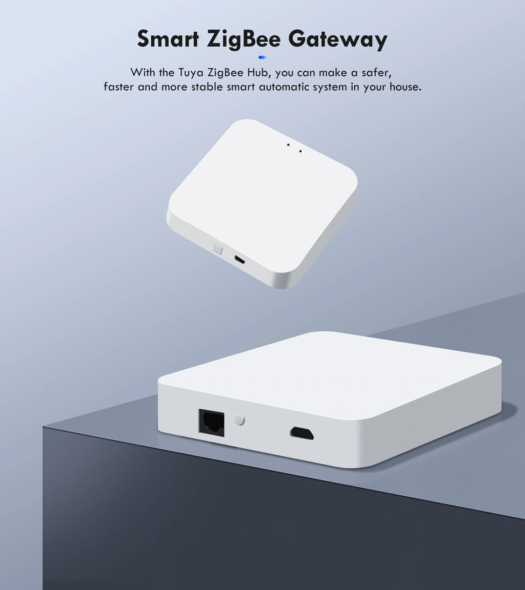 Tuya ZigBee Smart Gateway Hub Wired/Wireless Gateway Bridge for Smart Home Automation Works with Alexa Google Home Assistant