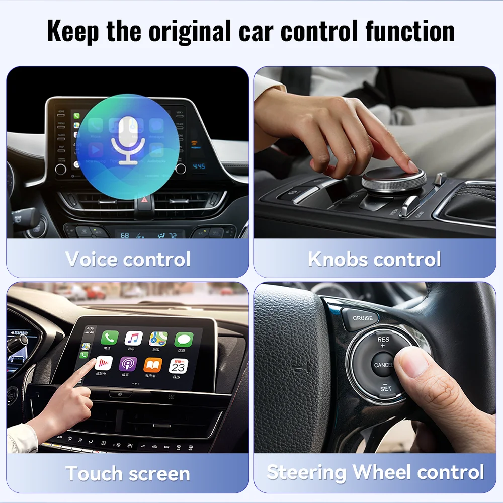 XUDA Wireless CarPlay & Android Auto Adapter, Fast WiFi Plug-and-Play Mini Box for Nissan and Universal Compatibility