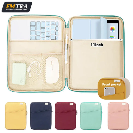 EMTRA 9-11 Inch Tablet Handbag Case | Shockproof Pouch for iPad Air, Pro, Mini, Samsung, Xiaomi, Huawei, Lenovo