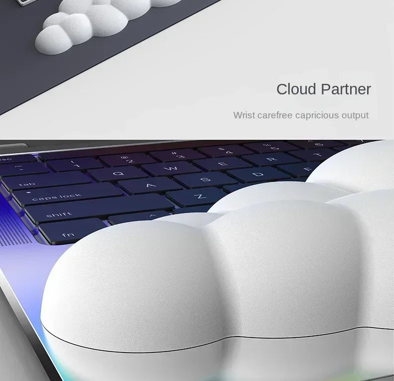 Cloud Memory Foam Mouse Pad with Wrist Rest for Keyboard