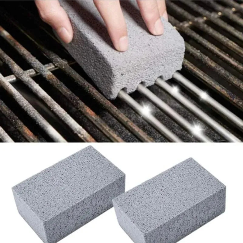 BBQ Grill Cleaning Brush - Pumice Brick Stone for Barbecue Racks, Outdoor Kitchen Tools