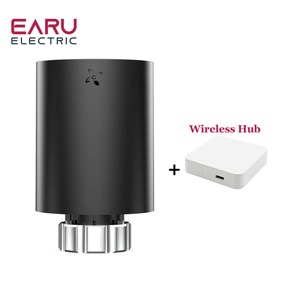 Tuya Smart ZigBee Radiator Actuator TRV Programmable Thermostatic Radiator Valve App Remote Temperature Controller Support Alexa