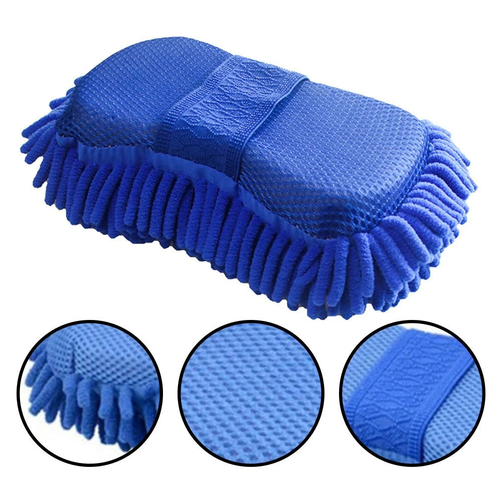 Premium Microfiber Car Wash Sponge - Scratch-Free Cleaning Tool for Cars, Floors, and Polishing - Durable, Absorbent, and Dust-Resistant