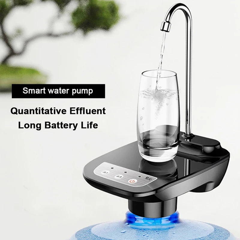 Electric Water Gallon Pump Automatic Water Bottle Dispenser  Rechargeable Water Pump Dispenser With Stand Water Dispenser