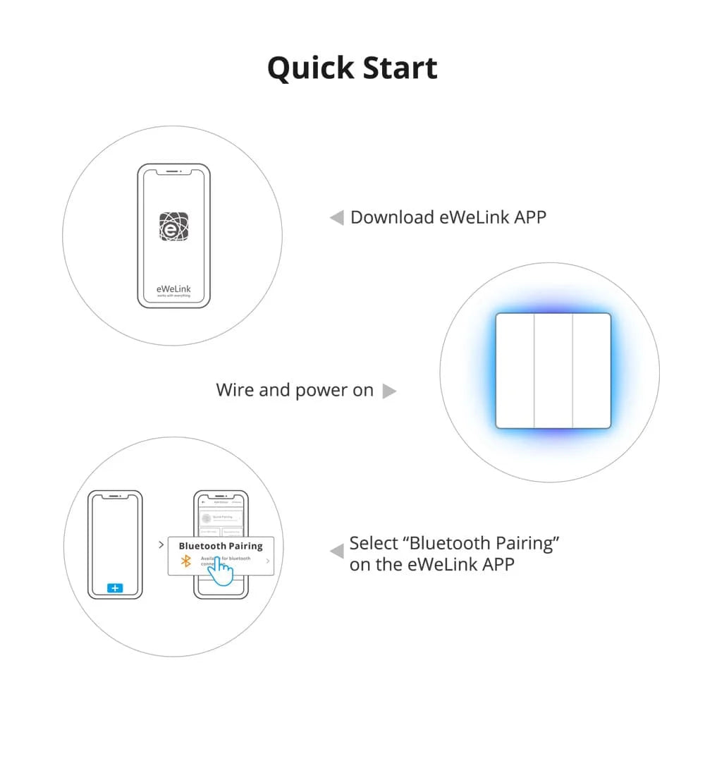 SONOFF T5 Smart WiFi Touch Wall Switch Timer Scene with LED Light eWeLink APP Automation Remote Control Alexa Google Home Alice