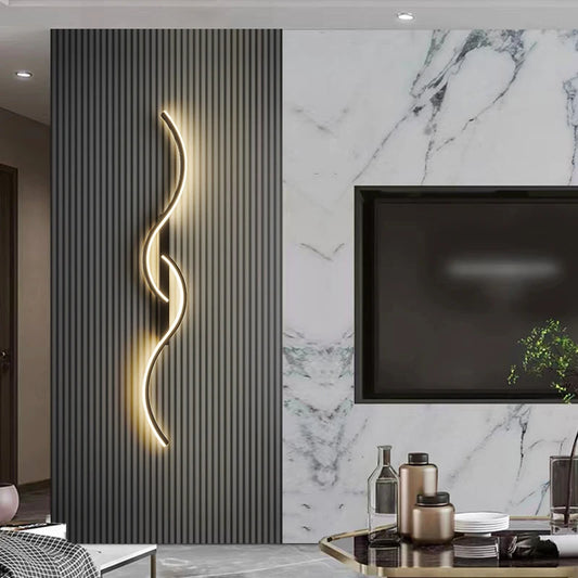 DARHYN Modern LED Wall Lamp - Minimalist Long Strip Wall Sconce for Bedroom, Living Room, and Indoor Lighting Fixtures