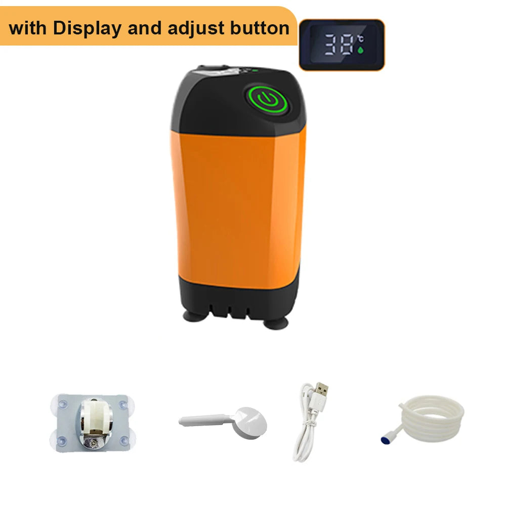 Portable Electric Camping Shower – IPX7 Waterproof with Digital Display, Ideal for Outdoor Hiking, Travel, Pet Washing, and Watering