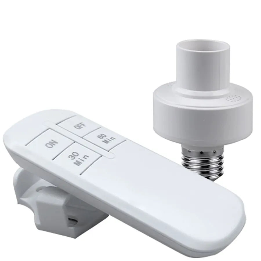 E27 Wireless Remote Control Light Socket Lamp Holder 20M Range For LED Bulbs Lamp Socket Wireless Light Switch Kit AC110V-240V