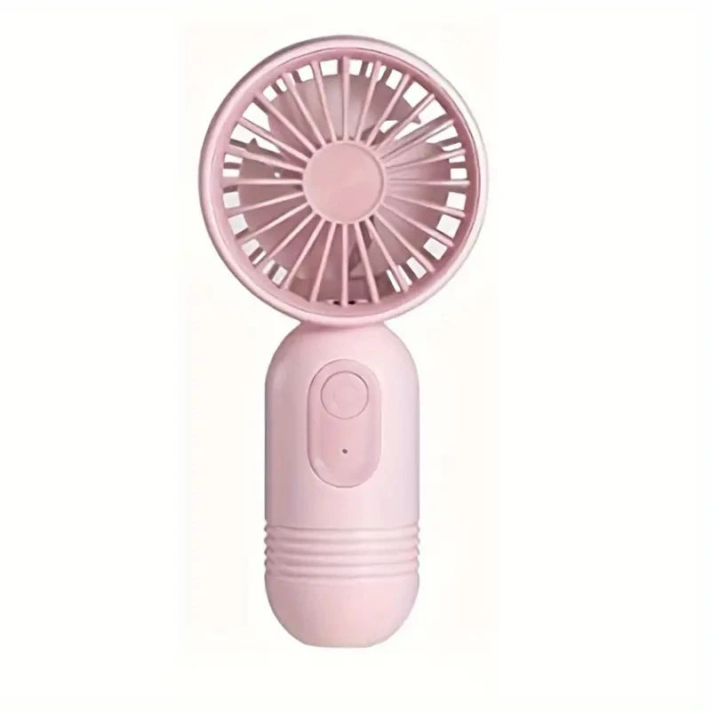 USB Rechargeable Mini Portable Fan - 3-Speed Lightweight Handheld Fan for Office, Travel, Camping, and Outdoor Use
