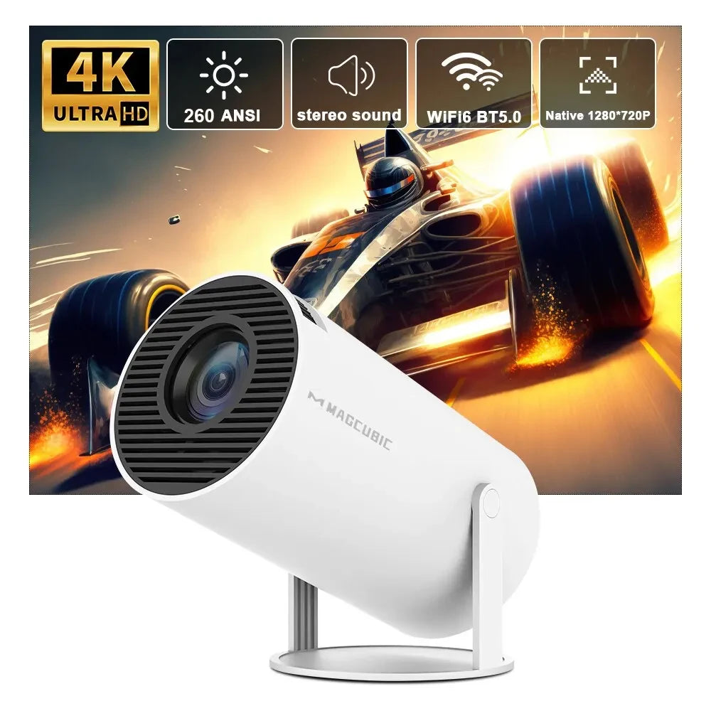 Magcubic HY300 PRO 4K Projector | Android 11, Dual WiFi 6, 260 ANSI Lumens, Bluetooth 5.0, Full HD 1080P Home & Outdoor Cinema