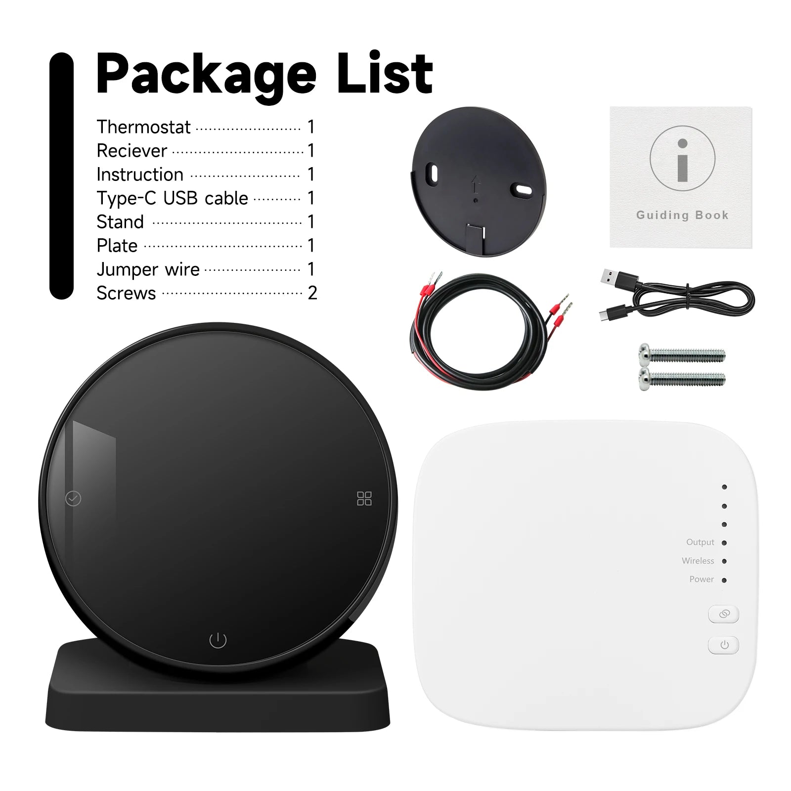 Beok Wireless Wifi Thermostat for Gas Boiler Heating Tuya Battrery RF Temperature Controller Alice Google Home