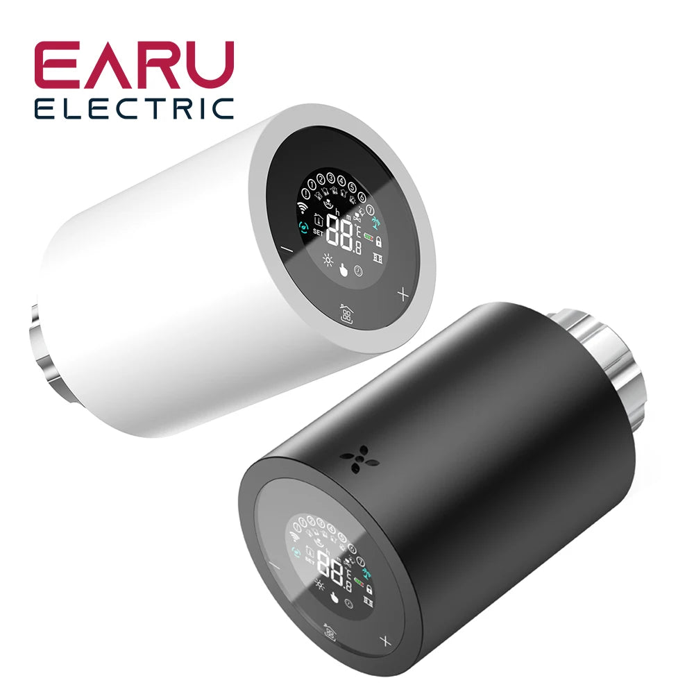 Tuya Smart ZigBee Radiator Actuator TRV Programmable Thermostatic Radiator Valve App Remote Temperature Controller Support Alexa
