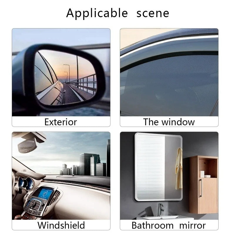 Rainproof Rearview Mirror Film - Anti-Fog, Waterproof Window Stickers for Car and Truck Glass - Safe Driving in Rain