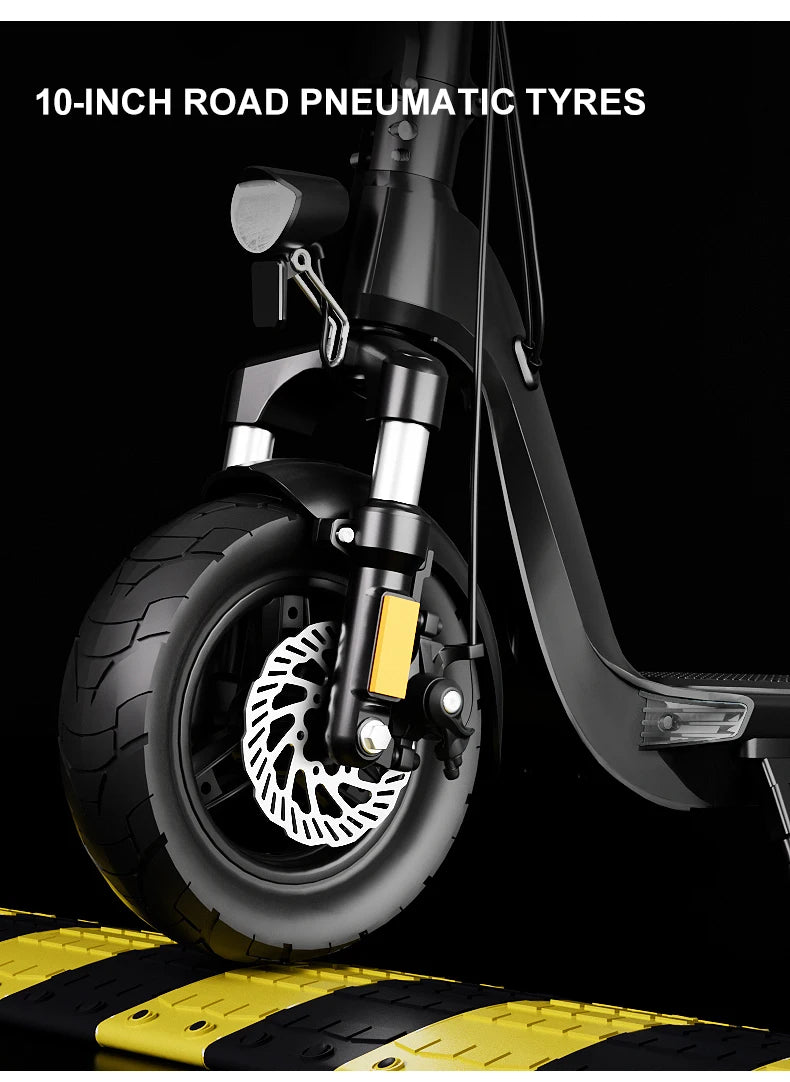 JOYOR C10 Electric Scooter - 500W Motor, 48V 10.4Ah Battery, 45km/h Max Speed, 30-50km Range, Foldable Design, 10'' Tires, 120kg Load Capacity