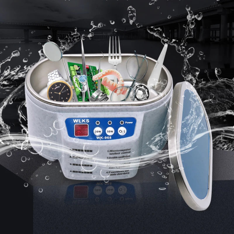 Digital Ultrasonic Cleaner Bath For Jewelry Parts Glasses Manicure Stones Cutters Dental Razor Ultrasound Cleaner Machine