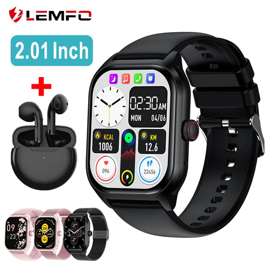 LEMFO LT10 2024 Smartwatch - Bluetooth Calling, Touch Dial, Music, Fitness Tracker, Sports Mode, Android Compatible Gift