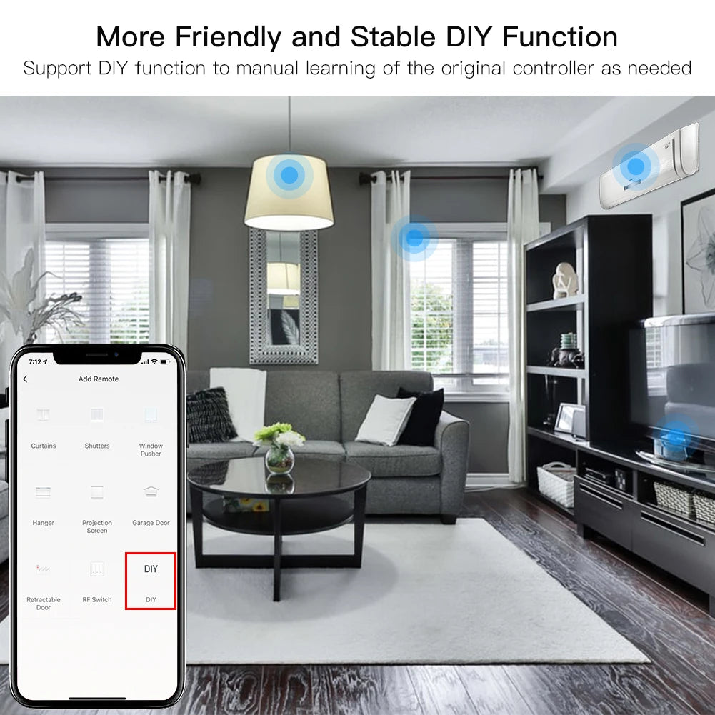 Wifi IR RF Remote Control Universal Go Wireless USB Infrared For TV DVD Fan Tuya Smart Life Alexa Google Home Automation Moes