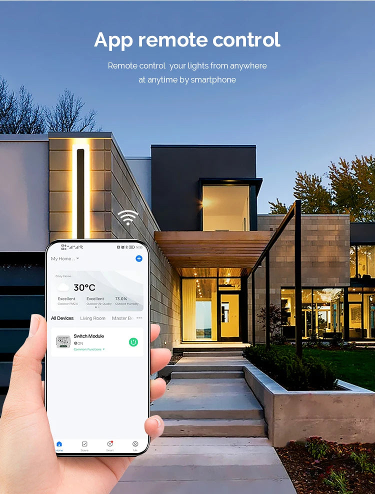 DIY  Wifi Smart Dimmer Switch Module Tuya/Smartlife APP Remote Control Two Way Compatible with Alexa Google Home Voice Control