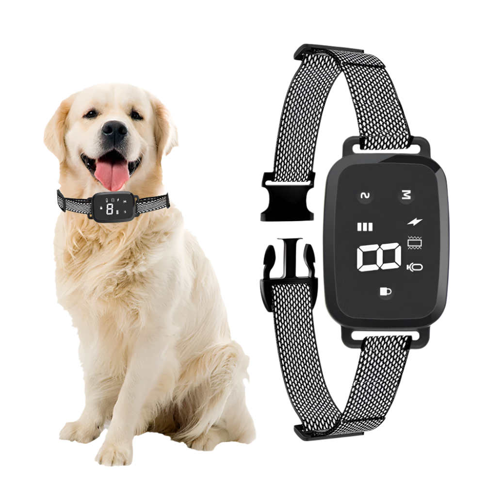 Intelligent Electric Dog Training Collar Ultrasonic IP 67 Waterproof Stop Barking Collars USB Rechargeable Anti Bark for Pet Dog