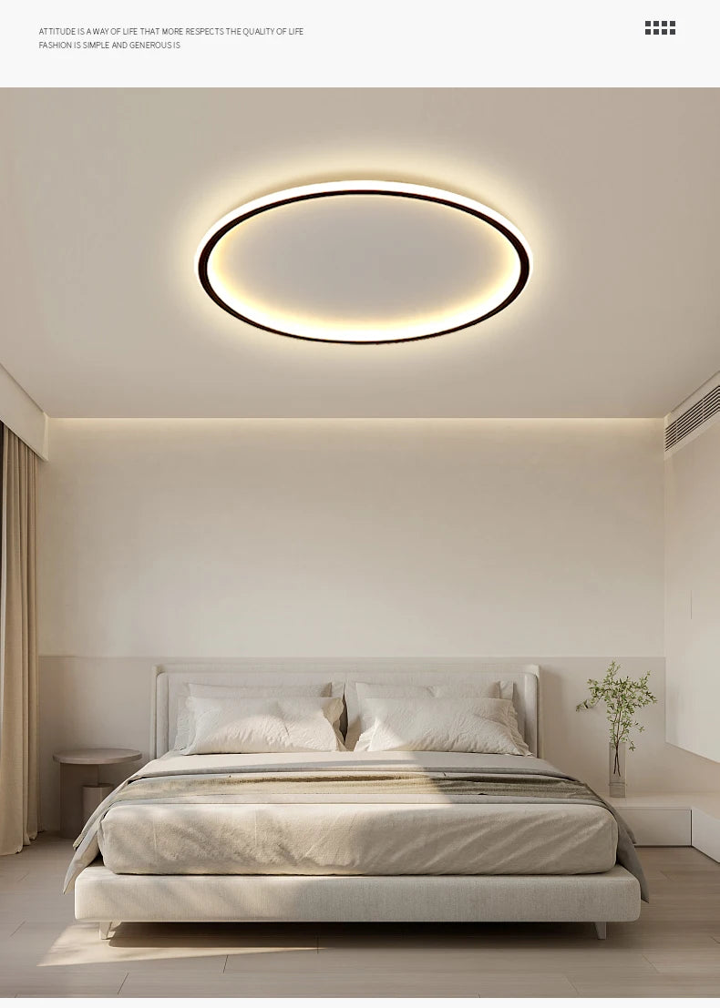 LIMIT LIGHT Modern LED Ceiling Lamp – Ultra-Thin Dimmable Circular Light with Remote Control for Living Room, Bedroom, Balcony, and Aisle