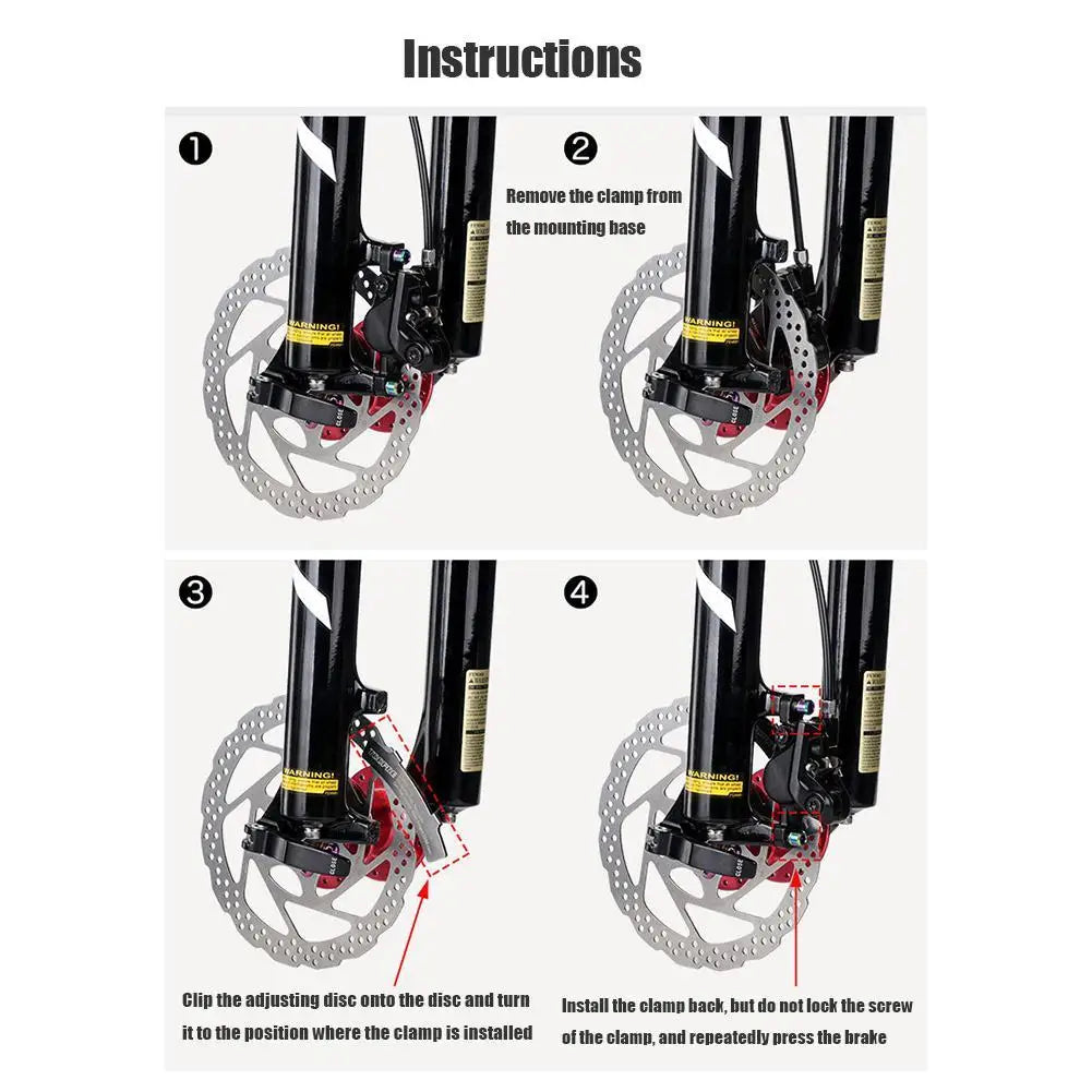 Bicycle Disc Brake Adjuster Tool - Steel MTB Brake Pad Alignment Tool for Easy Brake Adjustment