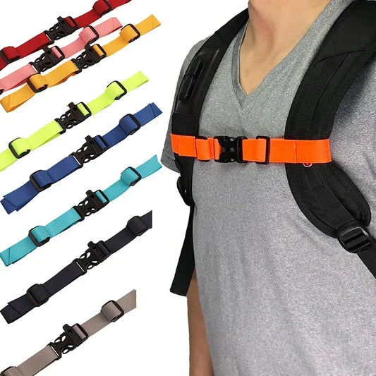 Adjustable Backpack Chest Bag Harness - Tactical Shoulder Straps for Outdoor Camping and Backpack Accessories