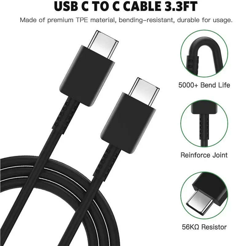 Samsung 60W Dual Port USB-C Car Charger | Super Fast Charging 45W + 15W for Galaxy S24 Ultra, S23, S22, Note 20, A53, M54