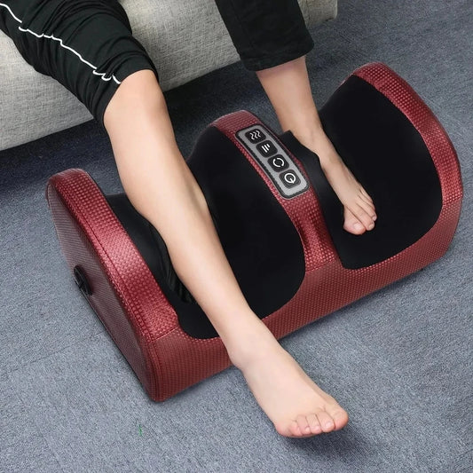 Monclique Heated Shiatsu Electric Foot Massager – Deep Tissue Kneading, Calf Pain Relief, Vibrating Roller for Muscle Relaxation & Fatigue Recovery