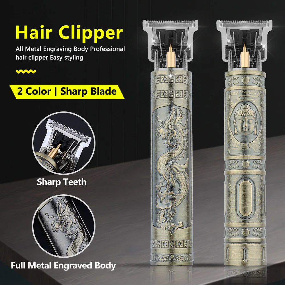 LISM Retro T9 Haircutting Machine Set - Professional Trimmer & Electric Shaver for Men, Barber-Grade, Sensitive Area Safe