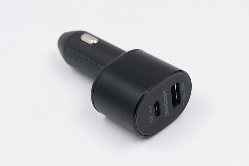 Samsung 60W Dual Port USB-C Car Charger | Super Fast Charging 45W + 15W for Galaxy S24 Ultra, S23, S22, Note 20, A53, M54