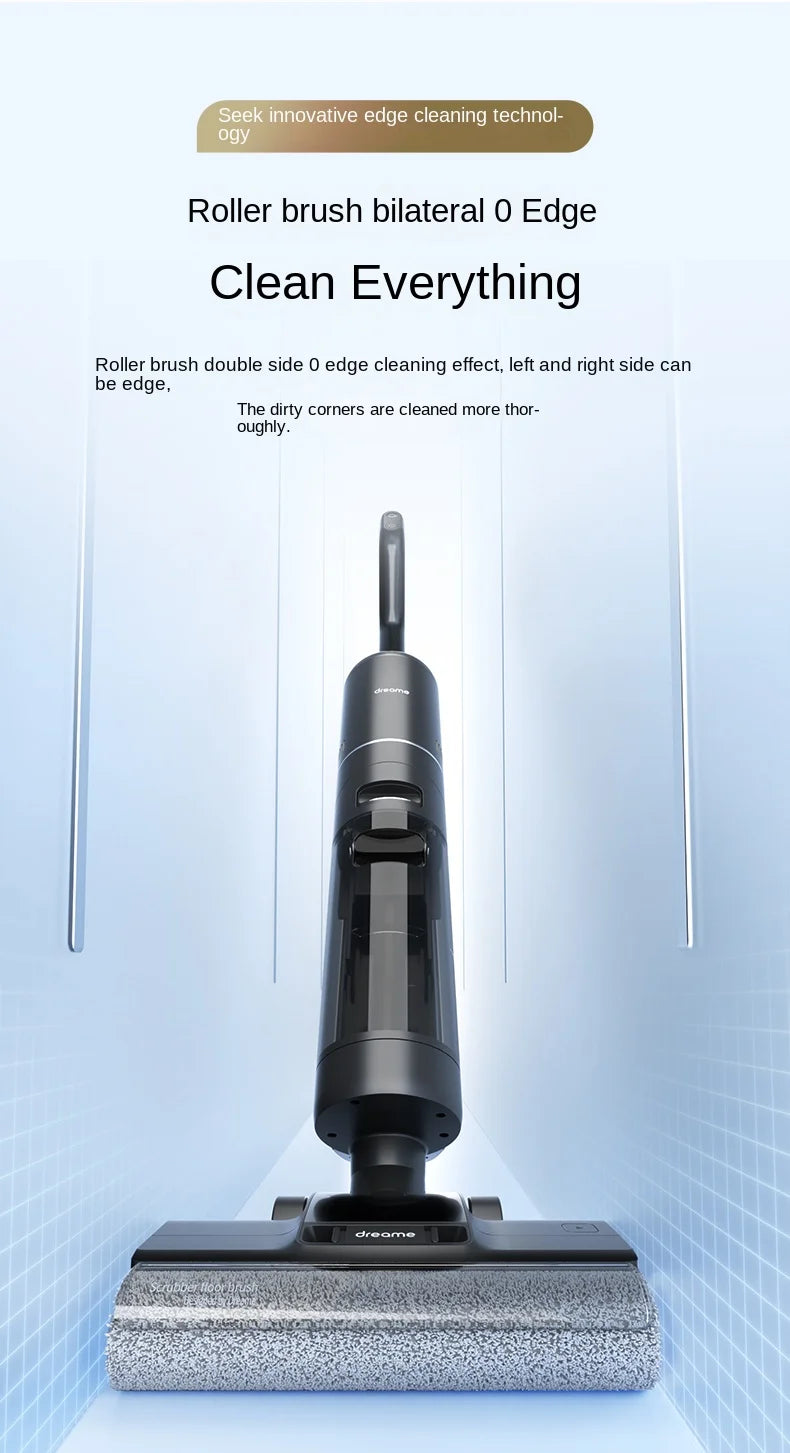 DREAME H30 floor scrubber, hot washable, lying flat suction, mopping and sweeping integrated machine, floor scrubber