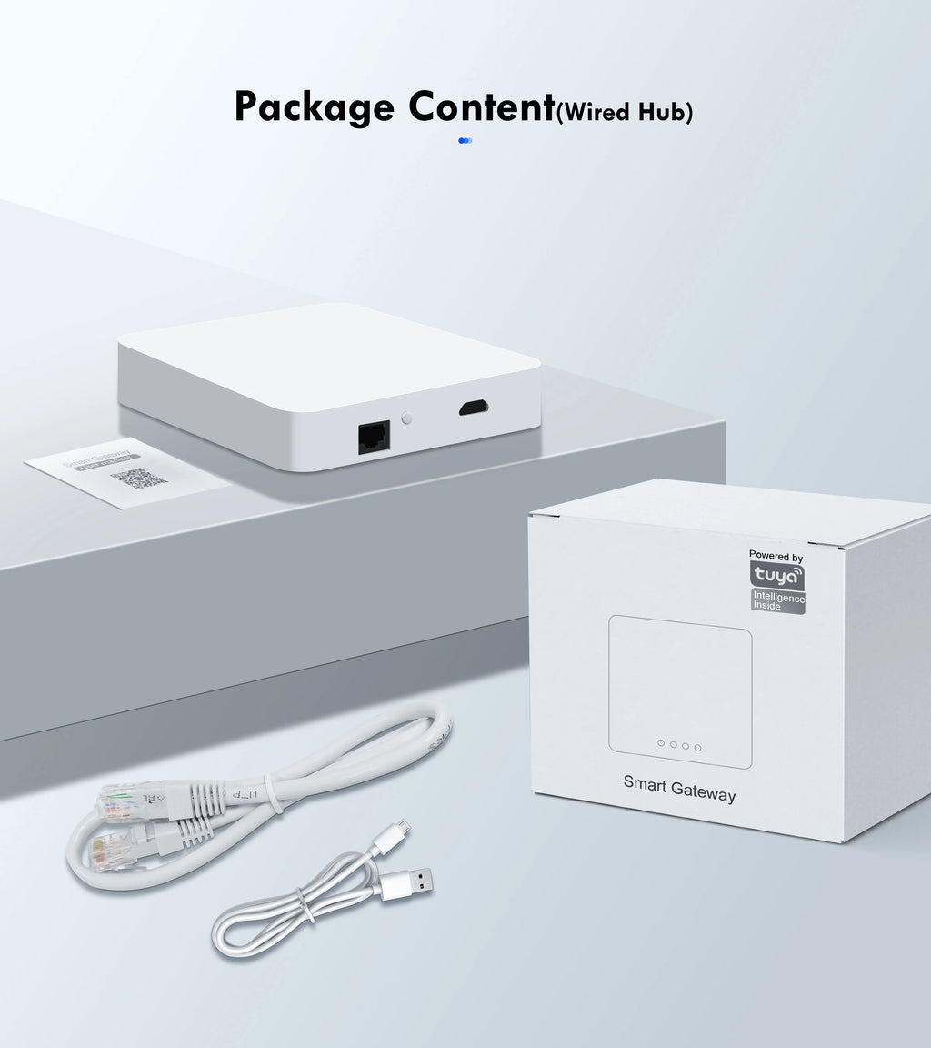 Tuya ZigBee Smart Gateway Hub Wired/Wireless Gateway Bridge for Smart Home Automation Works with Alexa Google Home Assistant