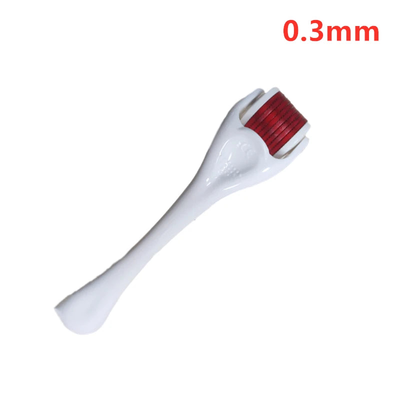Derma Roller for Skin, Beard & Hair Growth – 540 Needles (0.2mm/0.25mm/0.3mm) Micro Needle Roller, Facial & Body Treatment, Includes Storage Case