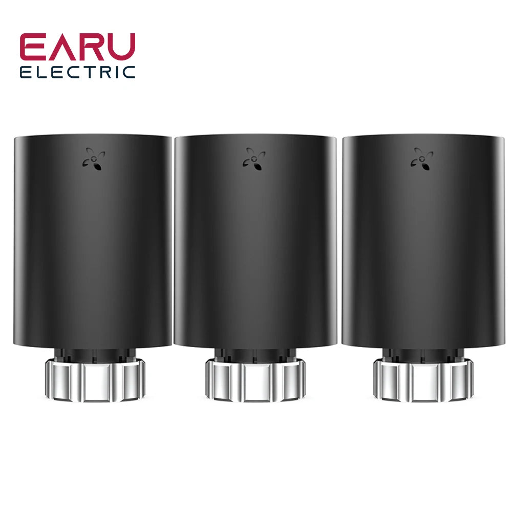 Tuya Smart ZigBee Radiator Actuator TRV Programmable Thermostatic Radiator Valve App Remote Temperature Controller Support Alexa