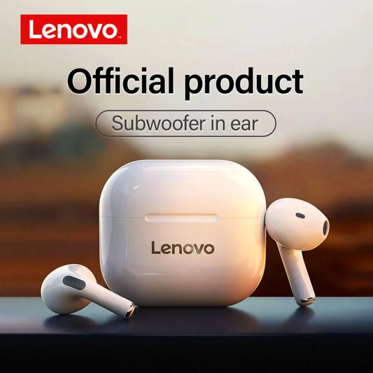 Lenovo LP40 Bluetooth 5.0 TWS Earbuds | Hi-Fi Sound, Touch Control, Long Battery Life & Built-in Microphone