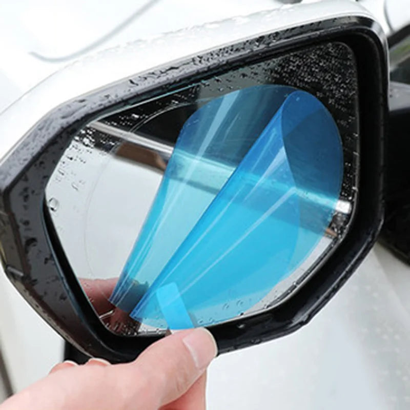 Rainproof Rearview Mirror Film - Anti-Fog, Waterproof Window Stickers for Car and Truck Glass - Safe Driving in Rain