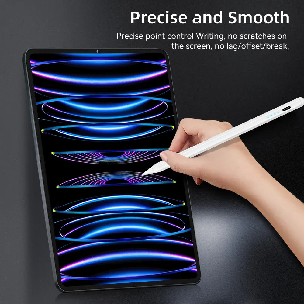 Stylus Pen for Apple Pencil 1 & 2 with Palm Rejection and Power Display