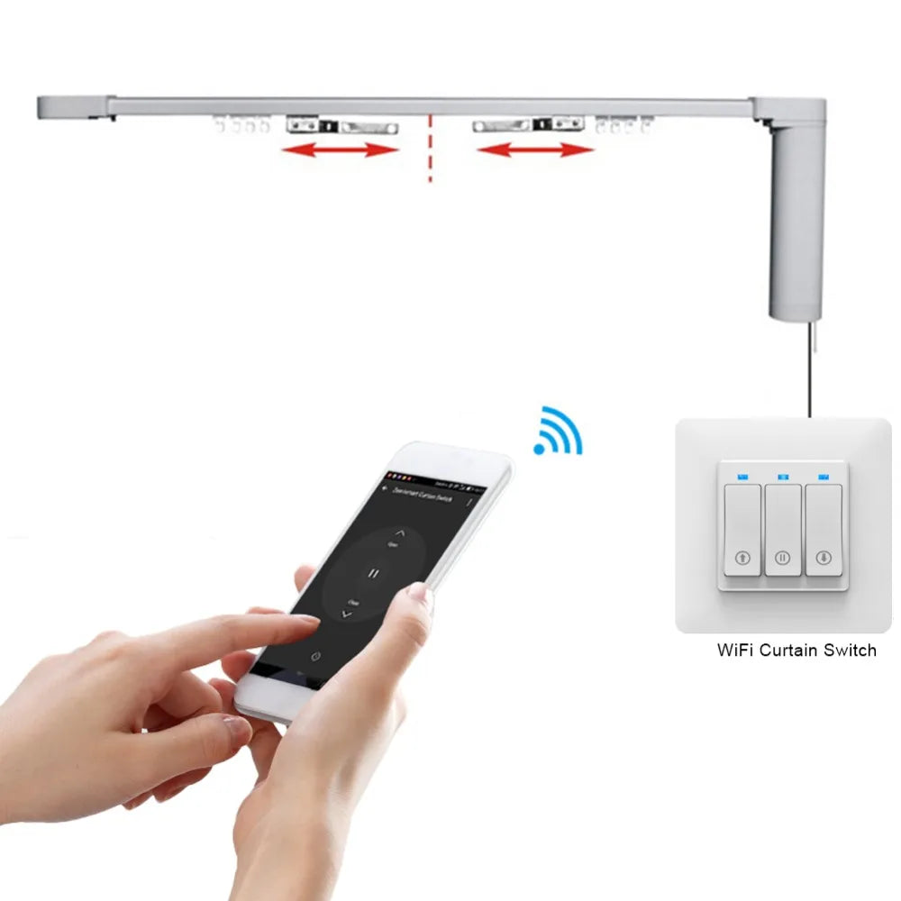 WiFi Timer Curtain Switch Controller for Roller Shutter Electric Motor TUYA Smart Life Smart Home Automation Google Home Alexa