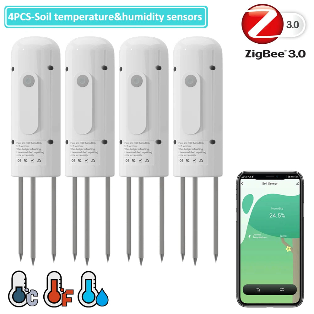 2024 NEW ZIGBEE WiFi Smart Garden Watering Timer - TUYA-Enabled Sprinkler and Drip Irrigation System with Built-in Water Flow Recorder