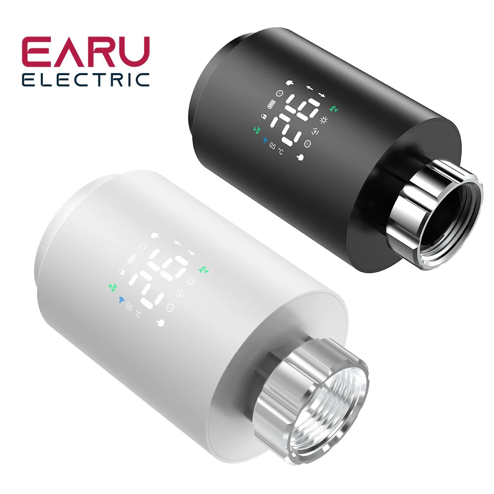 Tuya Smart ZigBee Radiator Actuator TRV Programmable Thermostatic Radiator Valve App Remote Temperature Controller Support Alexa