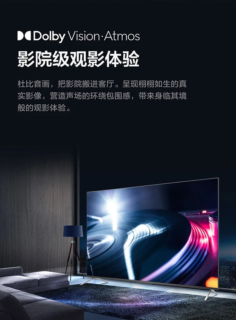 8K Ultra-Thin Full Screen 50 55 65 75 85 100 120 Inch HD Intelligent Voice TV