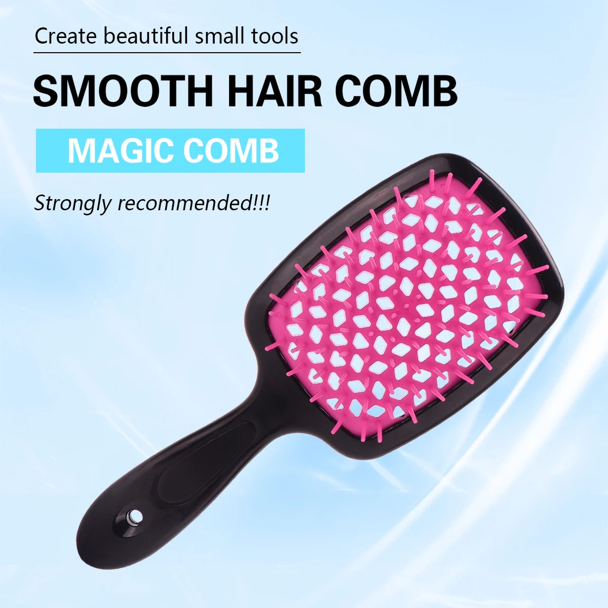 BARBERTOP Air Cushion Hair Brush - Anti-Static Detangling Comb for Wet & Curly Hair - Scalp Massage Styling Tool for Barber & Home Use