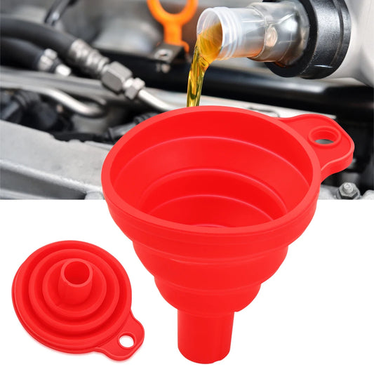 VCiiC Folding Funnel for Auto Oil Filling - Compact Car Accessory for BMW Models E46, E39, E90, F30, X5, and More