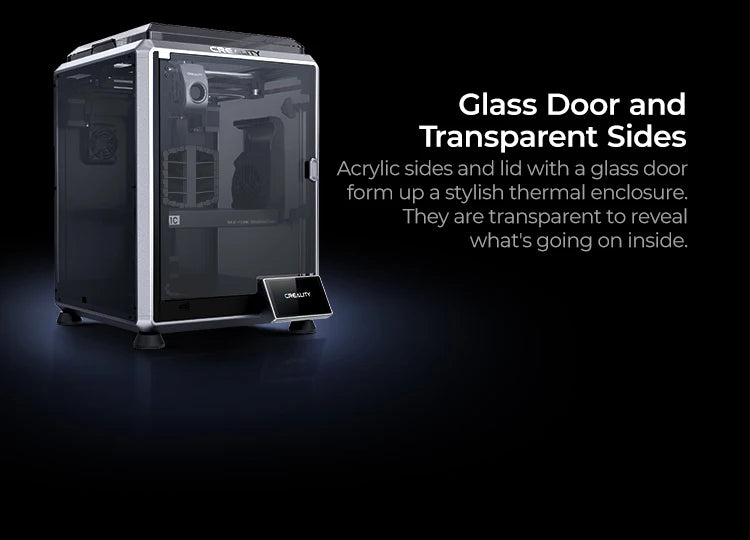 Creality K1C 3D Printer 600mm/s Auto Leveling Robust Direct Extruder Tri-High Speed Printing Upgrade K1 with AI Camera Printer
